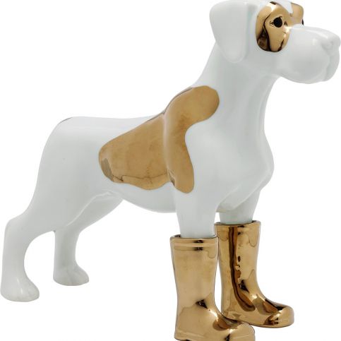 Dekorativní figurka Dog in Boots - střední - KARE