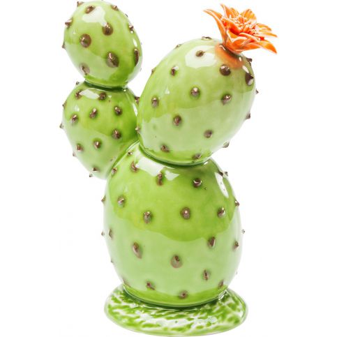 Dekorativní kaktus Flower Trible 16 cm - oranžový - KARE