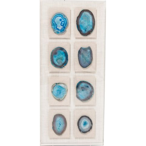 Dekorativní rámeček Achat Collection Light Blue 90×40 cm - KARE