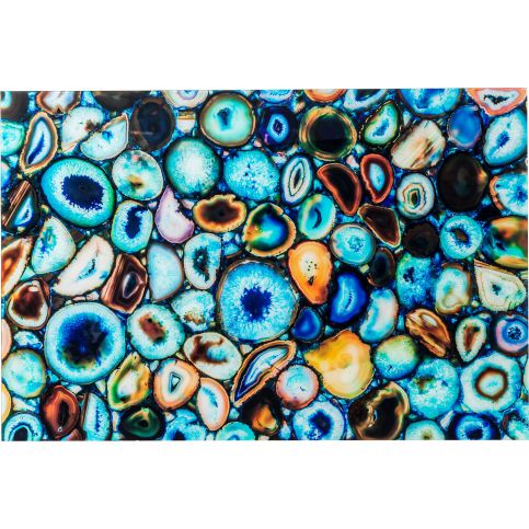 Obraz na skle Achat Blue 100×150 cm - KARE