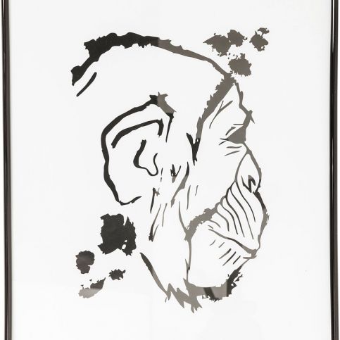 Obraz s rámem Monkey Face 50×38 cm - KARE
