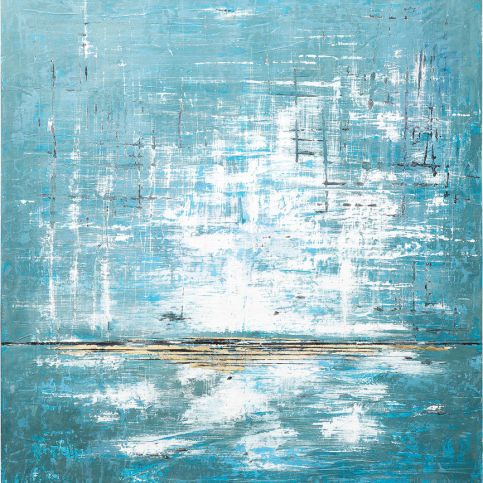 Olejomalba Abstract Blue One 150×120 cm - KARE