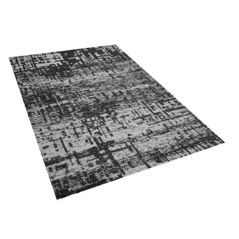 Černobílý měkký koberec 160x230 DAFNI - Beliani.cz