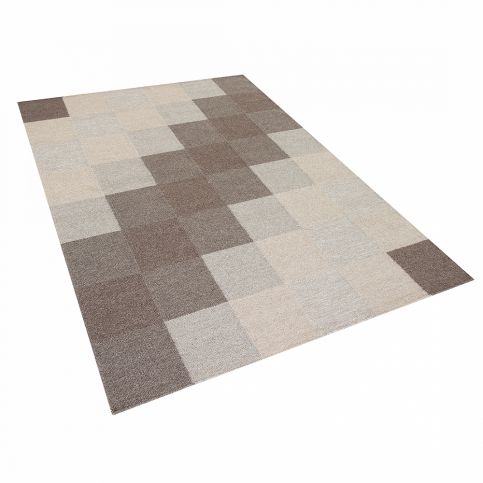 Hnědý bavlněný koberec 160x230 cm - NIZIP - Beliani.cz