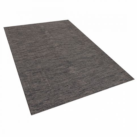 Hnědý bavlněný koberec 160x230 cm - SARAY - Beliani.cz
