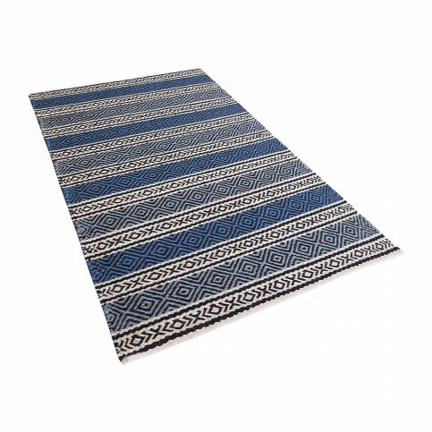 Modrý orientální koberec 80x150 cm - PATNOS - Beliani.cz