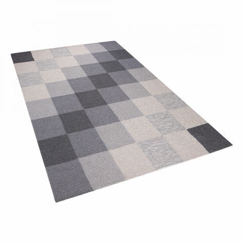 Šedý bavlněný koberec 160x230 cm - NIZIP - Beliani.cz