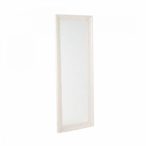 Bílé dekorativní nástěnné zrcadlo 51x141 cm - SIGNES - Beliani.cz