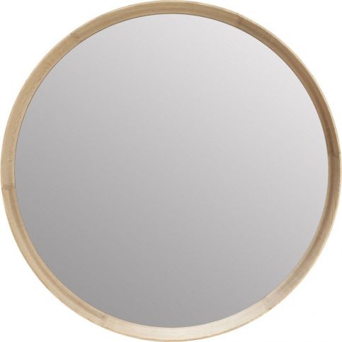 Zrcadlo s rámem z masivního dubového dřeva Kare Design Montreal, ø 80 cm - Bonami.cz