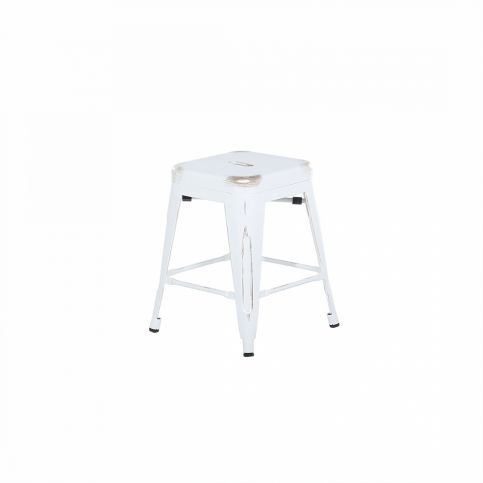 Bílo-zlatá barová stolička 46 cm - CABRILLO - Beliani.cz