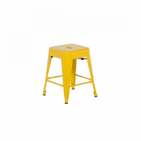 Žlutá barová stolička 46 cm - CABRILLO - Beliani.cz
