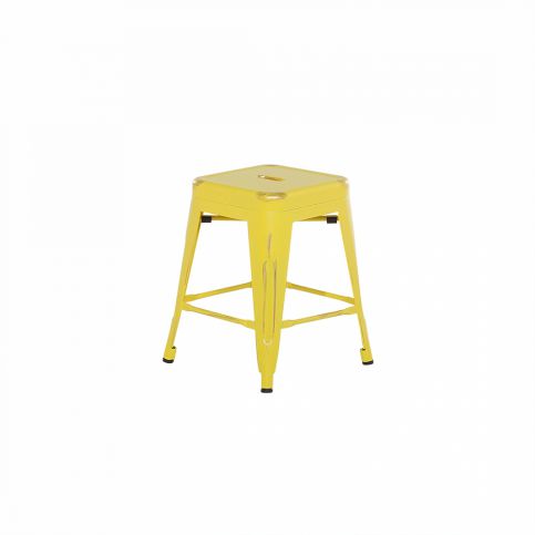 Žluto-zlatá barová stolička 46 cm - CABRILLO - Beliani.cz