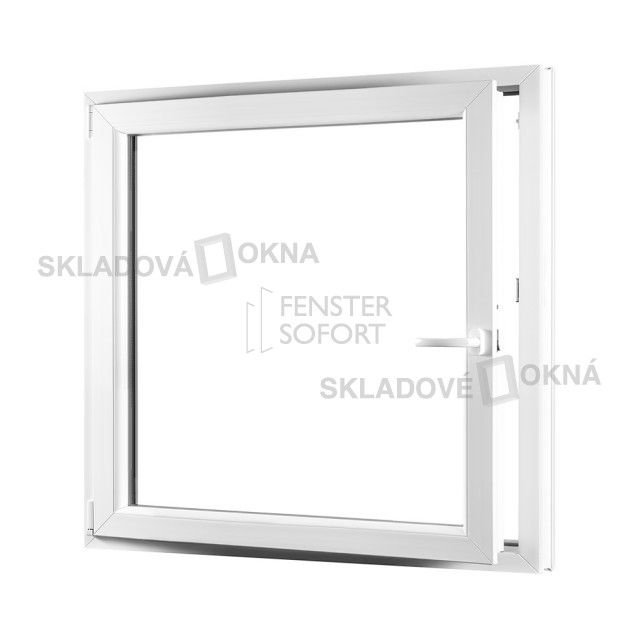 Jednokřídlé plastové okno PREMIUM, otvíravo-sklopné levé - SKLADOVÁ-OKNA.cz - 1100 x 1200 - Skladová Okna