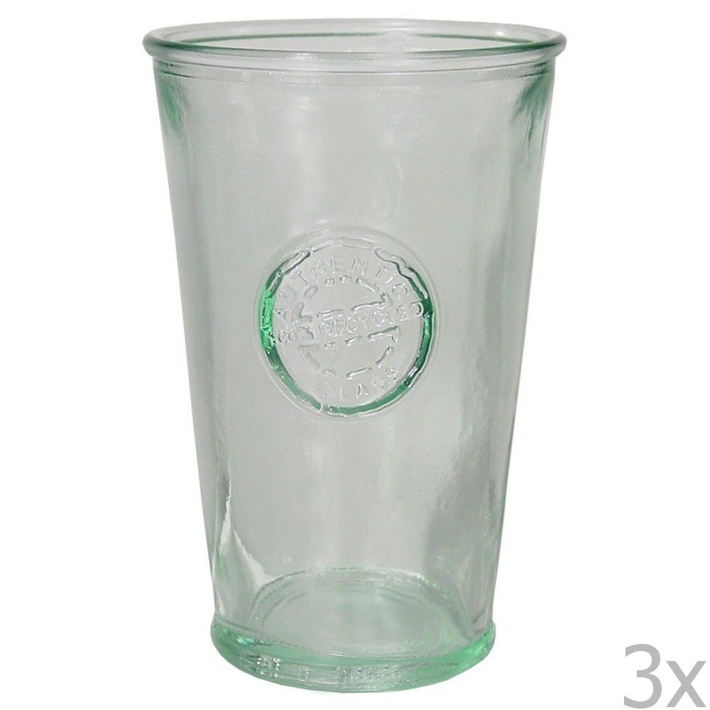 Sada 3 sklenic z recyklovaného skla Ego Dekor Authentic, 300 ml - Bonami.cz