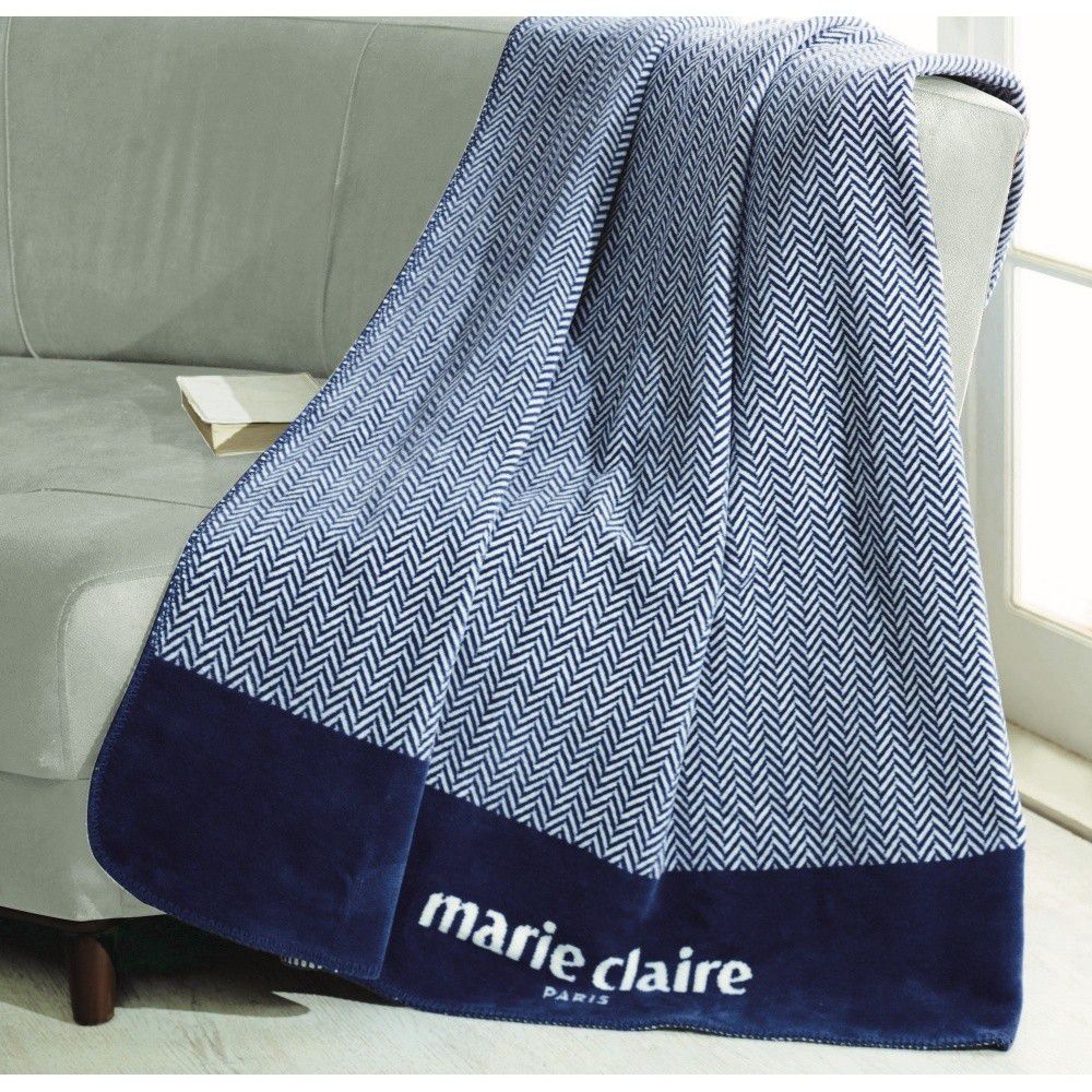 Modrá deka z edice Marie Claire Bastia, 130 x 170 cm - Bonami.cz