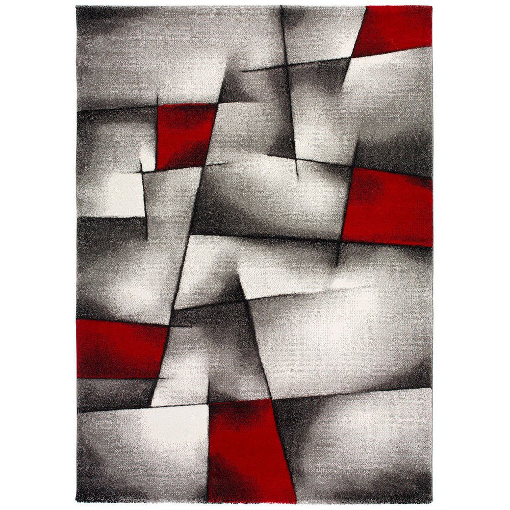 Červeno-šedý koberec Universal Malmo, 160 x 230 cm - Bonami.cz