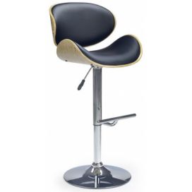 Halmar Barová židle H-44, ořech/krémová