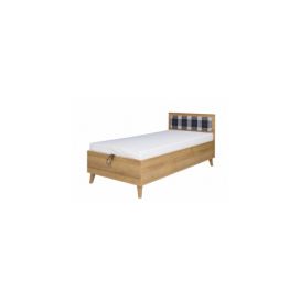Gibmeble postel MENOME barevné varianty dub zlatý / bílá / grafit