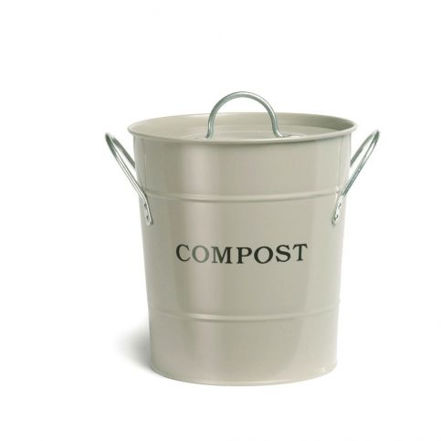 Krémový kompostér s víkem Garden Trading Compost, 3,5 l - Bonami.cz
