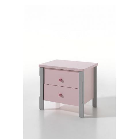 Dětský růžový noční stolek Cindy - Nábytek aldo - NE