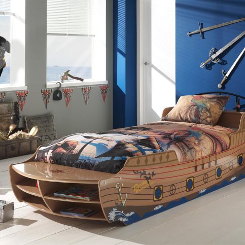 Dětská postel ve tvaru lodě Sailor - Nábytek aldo - NE