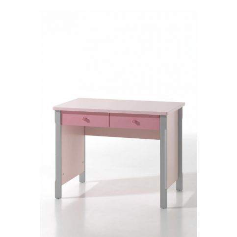 Růžový psací stůl pro holky Cindy - Nábytek aldo - NE