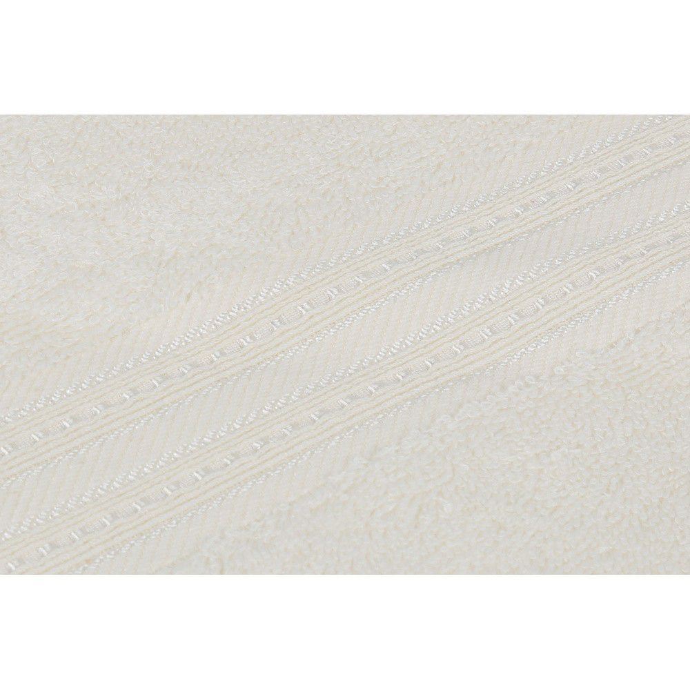 Krémová osuška z bavlny a bambusového vlákna Lavinya, 70 x 140 cm - Bonami.cz