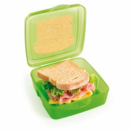 Zelený svačinový box na sendvič Snips Sandwich, 500 ml
