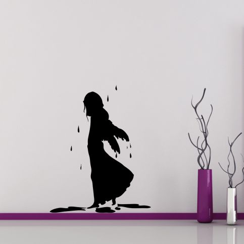 Samolepka na zeď - Zmoklý anděl (47x60 cm) - PopyDesign - Popydesign