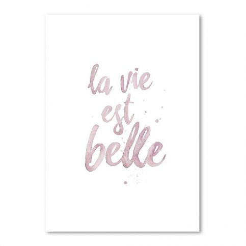 Plakát Leo La Douce La Vie Est Belle, 29,7 x 42 cm - Bonami.cz