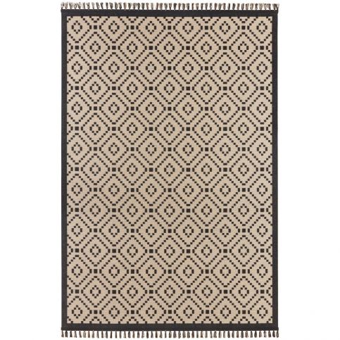 Béžovočerný koberec Hanse Home Intense Furo, 80 x 150 cm - Bonami.cz