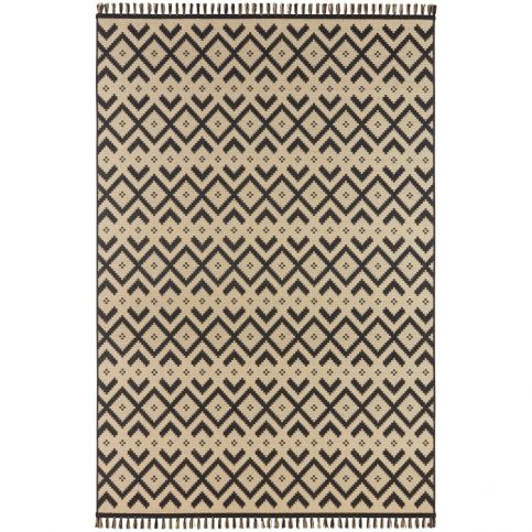 Béžovočerný koberec Hanse Home Intense Kuro, 80 x 150 cm - Bonami.cz