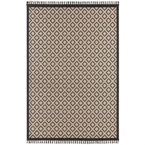Béžovočerný koberec Hanse Home Intense Muro, 80 x 150 cm - Bonami.cz