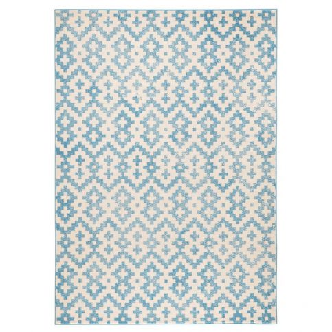 Modrobílý koberec Hanse Home Kramla, 70 x 140 cm - Bonami.cz