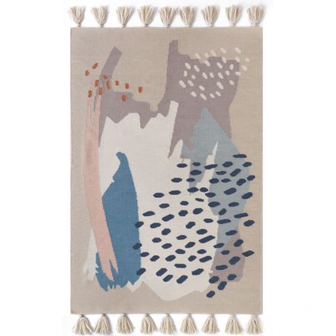 Ručně tkaný hnědý vlněný koberec Art For Kids Chroma, 110 x 160 cm - Bonami.cz