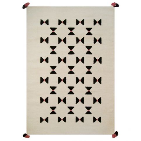 Ručně tkaný vlněný koberec Art For Kids Bow Tie, 110 x 160 cm - Bonami.cz