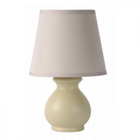 LUCIDE MIA Table Lamp Ceramic E14 L17 W17 H27cm Taupe, stolní lampa - Favi.cz