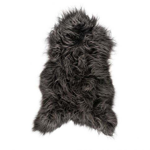 Černá ovčí kožešina s dlouhým chlupem Arctic Fur Ptelja, 90 x 55 cm - Bonami.cz