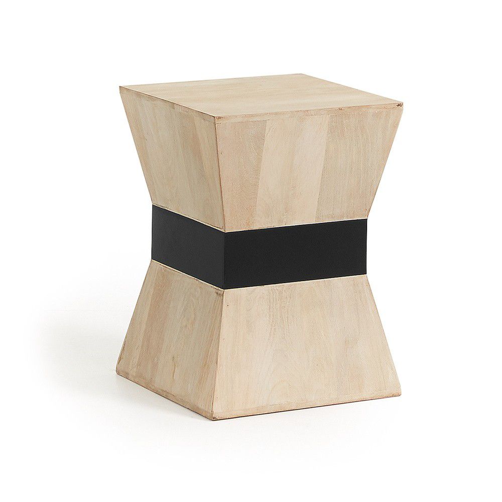Dřevěný odkládací stolek LaForma Hops 35 x 35 cm - Designovynabytek.cz