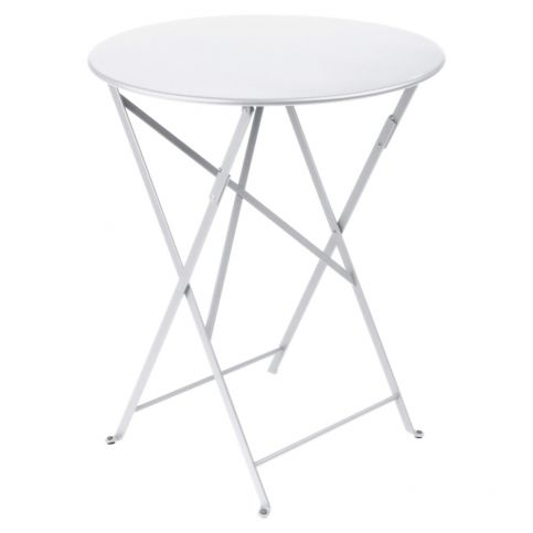 Bílý zahradní stolek Fermob Bistro, ⌀ 60 cm - Bonami.cz