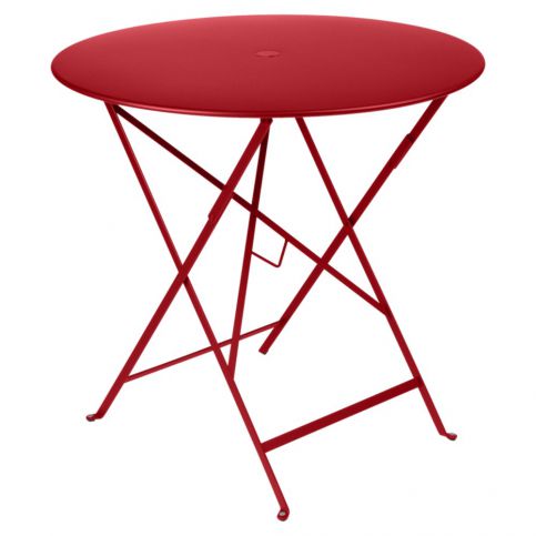 Červený zahradní stolek Fermob Bistro, ⌀ 77 cm - Bonami.cz