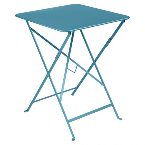 Modrý zahradní stolek Fermob Bistro, 57 x 57 cm - Bonami.cz