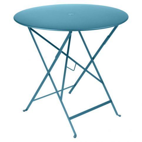 Modrý zahradní stolek Fermob Bistro, Ø 77 cm - Bonami.cz