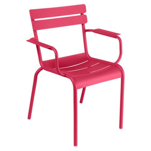 Růžová zahradní židle s područkami Fermob Luxembourg - Bonami.cz