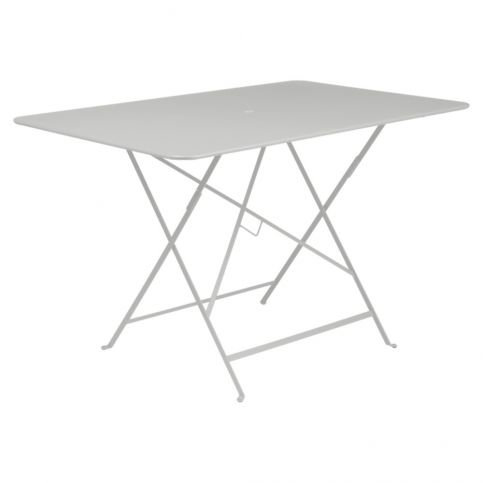 Světle šedý skládací zahradní stolek Fermob Bistro, 117 x 77 cm - Bonami.cz