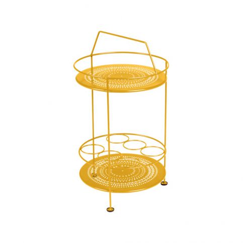 Žlutý zahradní barový stolek Fermob Montmartre, ⌀ 40 cm - Bonami.cz