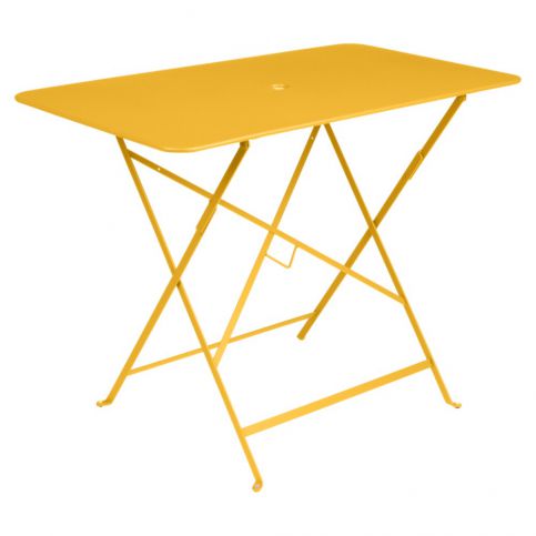 Žlutý zahradní stolek Fermob Bistro, 97 x 57 cm - Bonami.cz