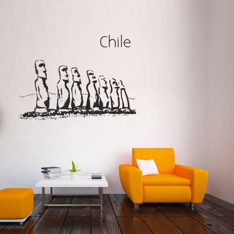 Samolepka na zeď - Chile (95x77 cm) - PopyDesign - Popydesign