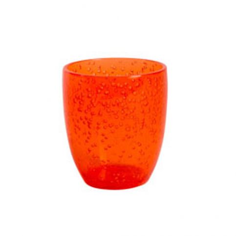 Oranžová plastová sklenička Navigate Bubble, 400 ml - Bonami.cz