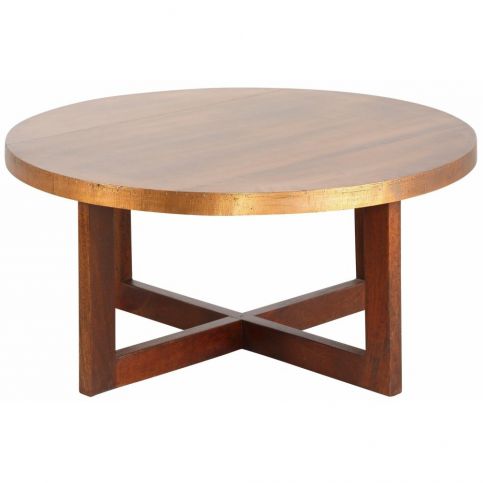 Konferenční stolek z mangového dřeva Støraa Bindu, průměr 75 cm - Bonami.cz